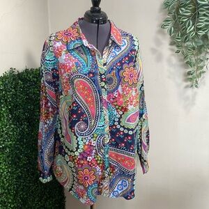 Cappagallo Button-down top Sz Lg